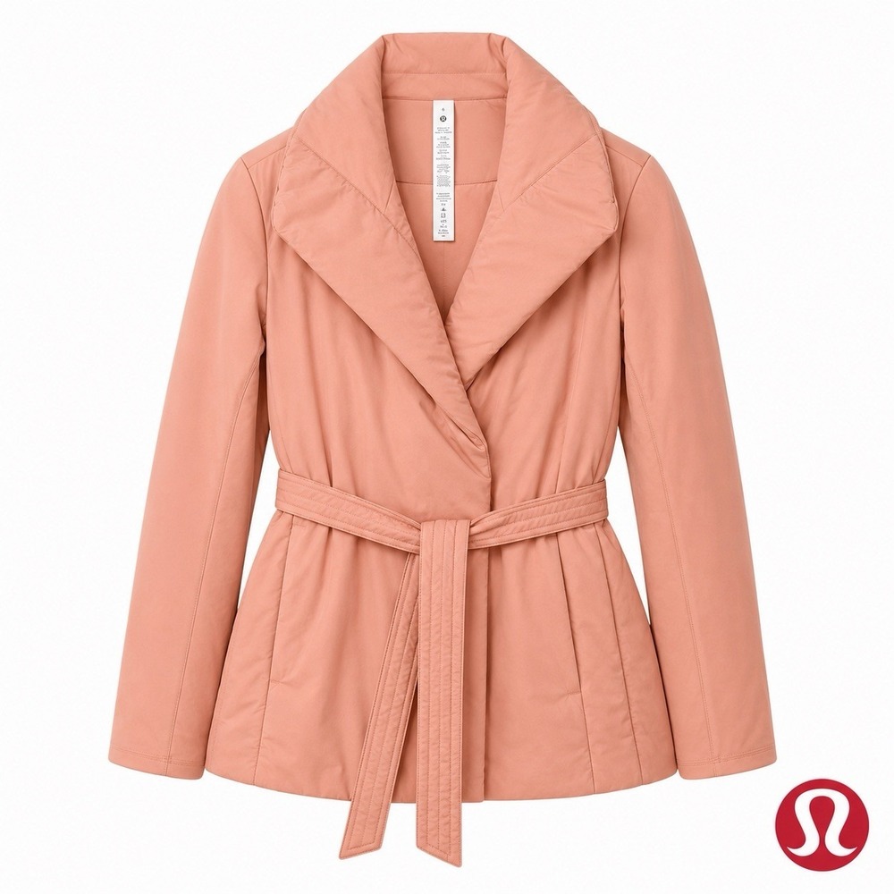Lululemon Women's Serene Light Wrap Pink Savannah Jacket Lightweight Size 6